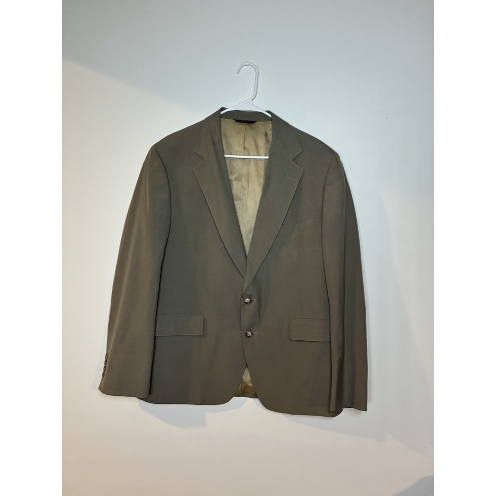 Vintage Lacoste Men's Tan Blazer Sports Jacket 42S Made In The USA Career